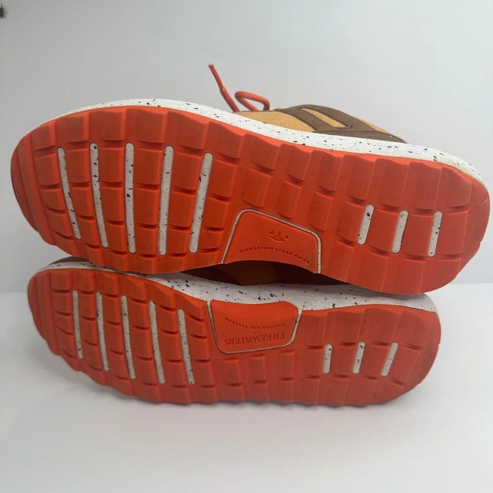 Freewaters x Draplin Design Co DDC-299 Kool Kick Mens 9 Brown Orange Sneakers